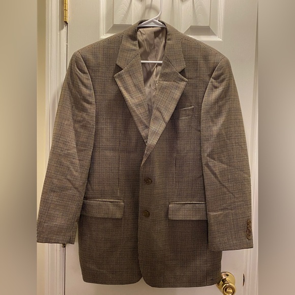 S.F. Alman Other - S F Alman Ltd Classic Brown Checkered Men's Blazer